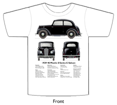 Morris 8 Series E 2dr Saloon 1939-48 T-shirt Front